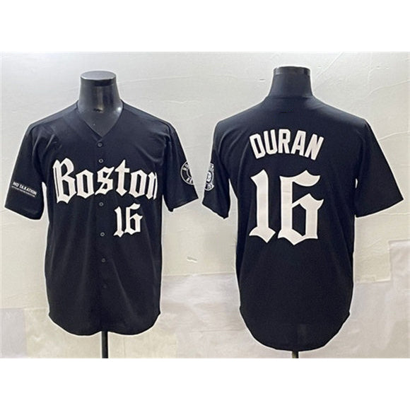 Boston Red Sox #16 Jarren Duran Black MWATKINS Gothic Vapor Limited Stitched Jersey
