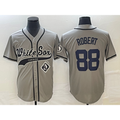 Chicago White Sox #88 Luis Robert Grey MWATKINS Cool Base Stitched Jersey