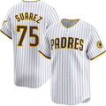 San Diego Padres #75 Robert Suarez White MWATKINS 2024 Home Limited Stitched Jersey