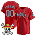 Custom Seattle Mariners x One Piece Red MWATKINS Vapor Premier Limited Jersey - Stitched