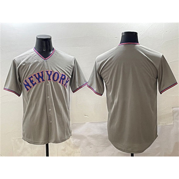 New York Mets Team Big Logo Gray MWATKINS 2025 Limited Stitched Jersey