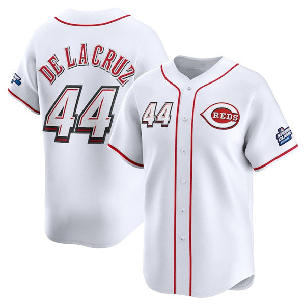 Cincinnati Reds #44 Elly De La Cruz White MWATKINS 2025 Speedway Classic Home Limited Stitched Jersey