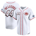 Cincinnati Reds #44 Elly De La Cruz White MWATKINS 2025 Speedway Classic Home Limited Stitched Jersey