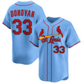 St. Louis Cardinals #33 Brendan Donovan Blue MWATKINS Alternate Limited Stitched Jersey