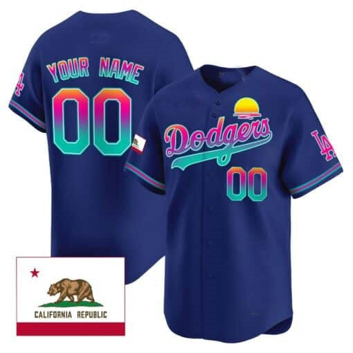 Custom Los Angeles Dodgers 2024 Los Angeles City Style Vapor Premier Limited Jersey ¨C Royal MWATKINS