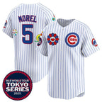 Chicago Cubs #5 Christopher Morel White MWATKINS 2025 Tokyo Series Limited Stitched Jersey