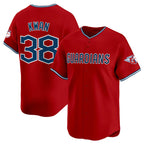 Cleveland Guardians #38 Steven Kwan Red MWATKINS Alternate Limited Stitched Jersey