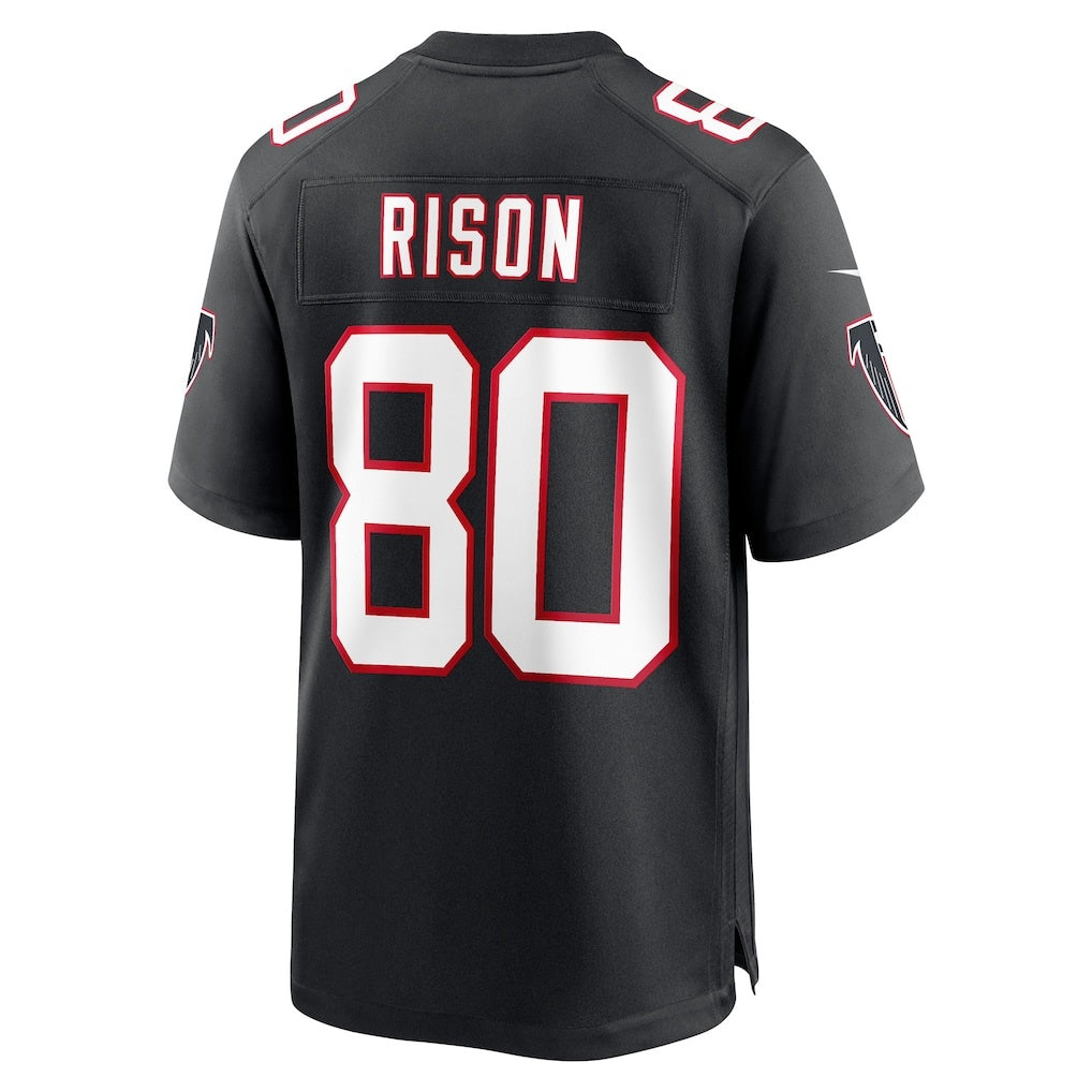 A.Falcons #80 Andre Rison Black MWATKINS Retired Player Jersey