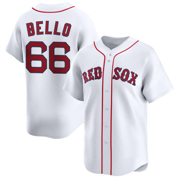 Boston Red Sox #66 Brayan Bello White MWATKINS 2024 Home Limited Stitched Jersey