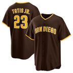 San Diego Padres #23 Fernando Tatis Jr. Brown MWATKINS Alternate Replica Player Jersey