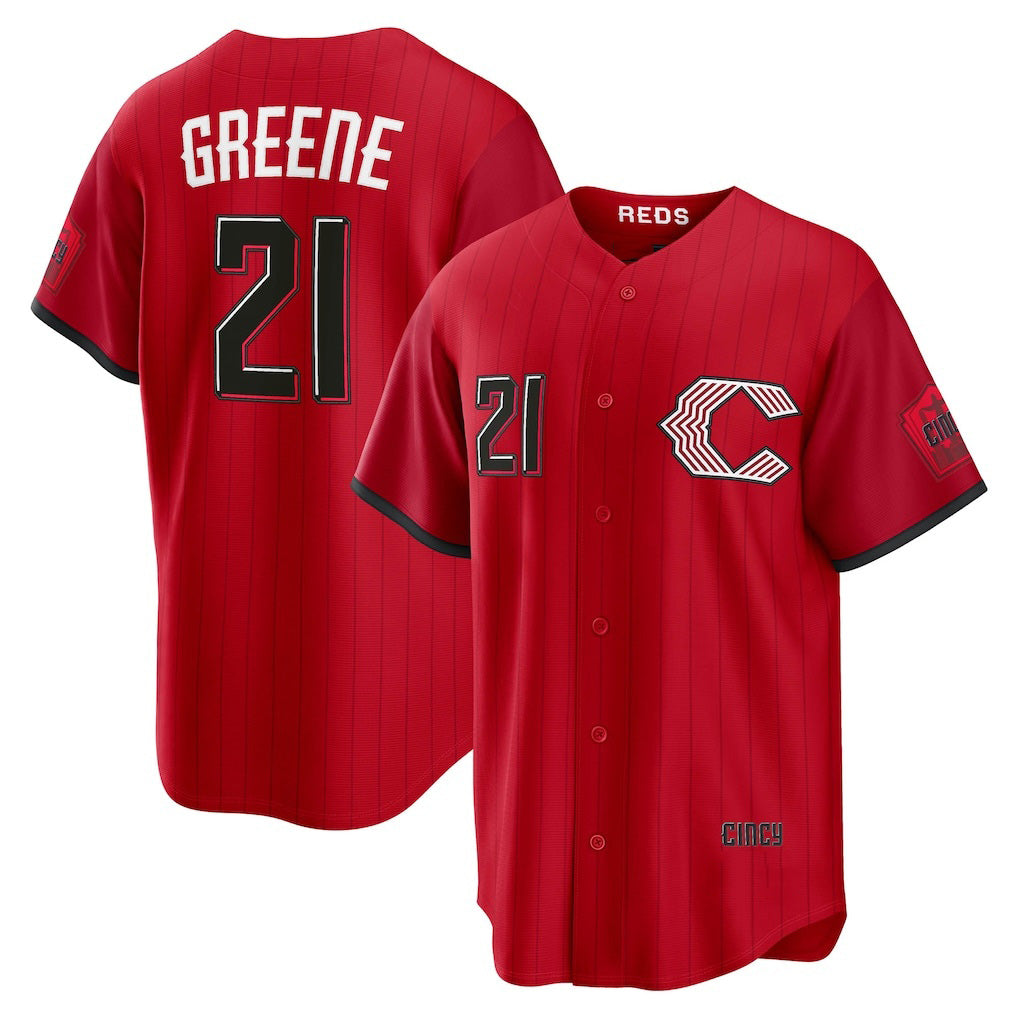 Cincinnati Reds #21 Hunter Greene Red MWATKINS 2026 City Connect Stadium Jersey