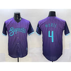 Arizona Diamondbacks #4 Ketel Marte Purple MWATKINS 2025 City Connect Limited Stitched Jersey