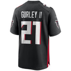A.Falcons #21 Todd Gurley II Black MWATKINS Game Player Jersey