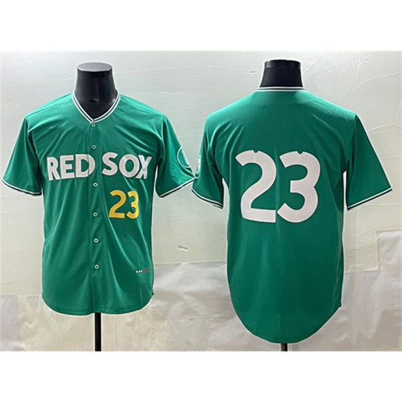 Boston Red Sox #23 Romy Gonz¨¢lez Green MWATKINS 2025 City Connect Limited Stitched Jersey