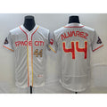 Houston Astros #44 Yordan Alvarez Number White MWATKINS 2023 City Connect Flex Base Stitched Jersey 3