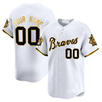 Custom Atlanta Braves Peaches n¡¯ Cream Vapor Premier Limited Jersey ¨C White MWATKINS