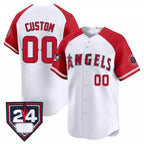 Custom Los Angeles Angels 2024 Spring Training Patch Vapor Premier Limited Jersey ¨C White MWATKINS