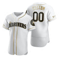 Custom Seattle Mariners White MWATKINS Stitched Flex Base Golden Edition Jersey