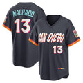 San Diego Padres #13 Manny Machado Obsidian MWATKINS 2026 City Connect Stadium Jersey