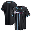 Miami Marlins Blank 2026 Black MWATKINS Out Stitched Jersey