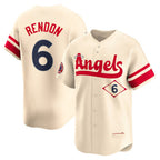 Los Angeles Angels #6 Anthony Rendon Cream MWATKINS City Connect Limited Player Jersey