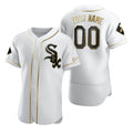 Custom Chicago White Sox White MWATKINS Stitched Flex Base Golden Edition Jersey
