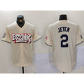New York Yankees #2 Derek Jeter Cream MWATKINS Limited Stitched Jersey 2