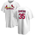 St. Louis Cardinals #35 Brandon Crawford White MWATKINS Cool Base Stitched Jersey