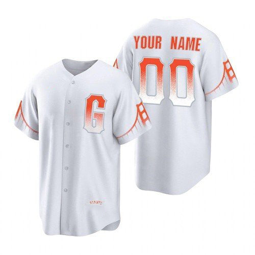 Custom San Francisco Giants White MWATKINS 2021 City Connect Cool Base Jersey