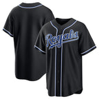 Kansas City Royals Blank Black MWATKINS Out Stitched Jersey
