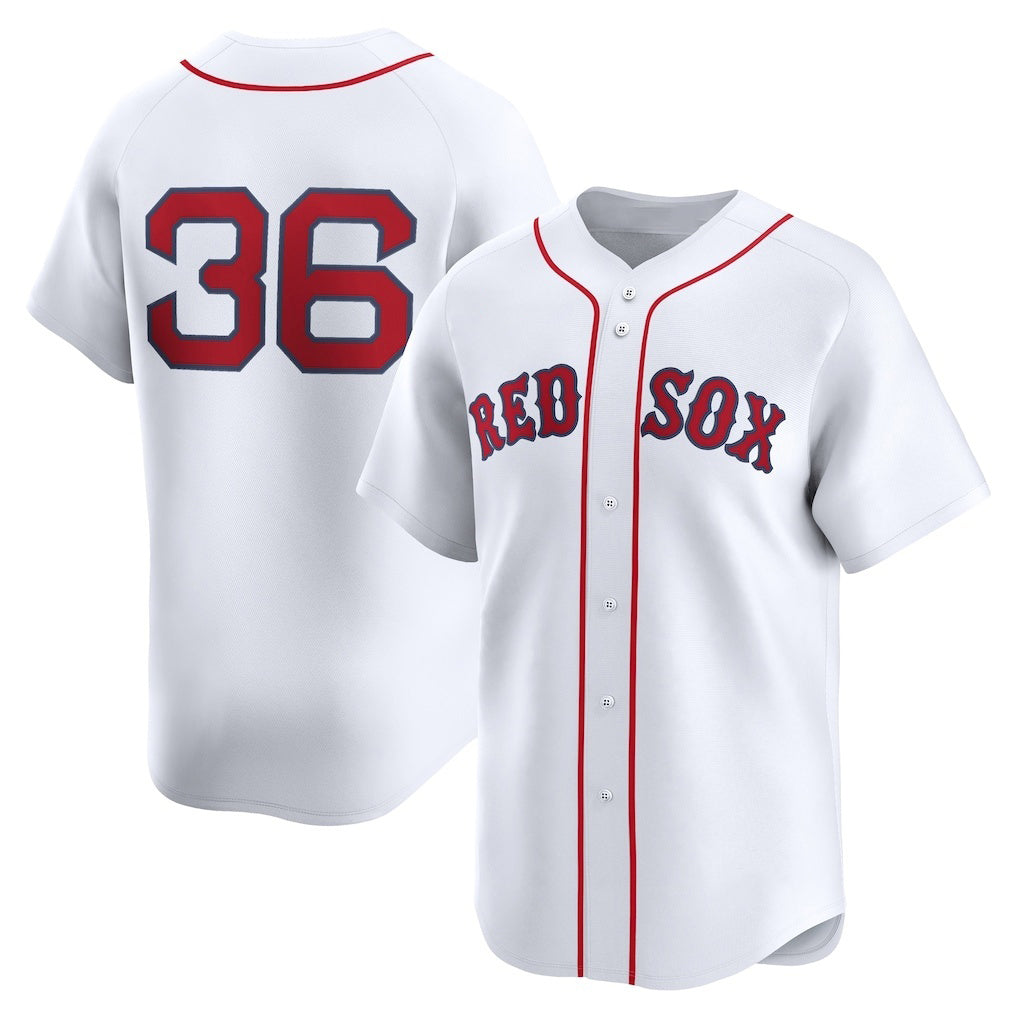 Boston Red Sox #36 Triston Casas White MWATKINS Home Limited Player Jersey