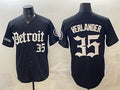 Detroit Tigers #35 Justin Verlander 2026 Black MWATKINS 'Motor Gothic Edition' Vapor Premier Limited Stitched Jersey