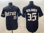 Detroit Tigers #35 Justin Verlander 2026 Black MWATKINS 'Motor Gothic Edition' Vapor Premier Limited Stitched Jersey