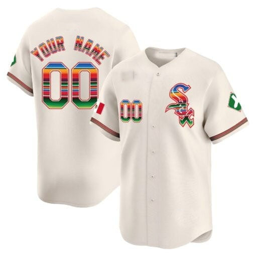 Custom Chicago White Sox Mexico Vapor Premier Limited Jersey V2- Cream MWATKINS