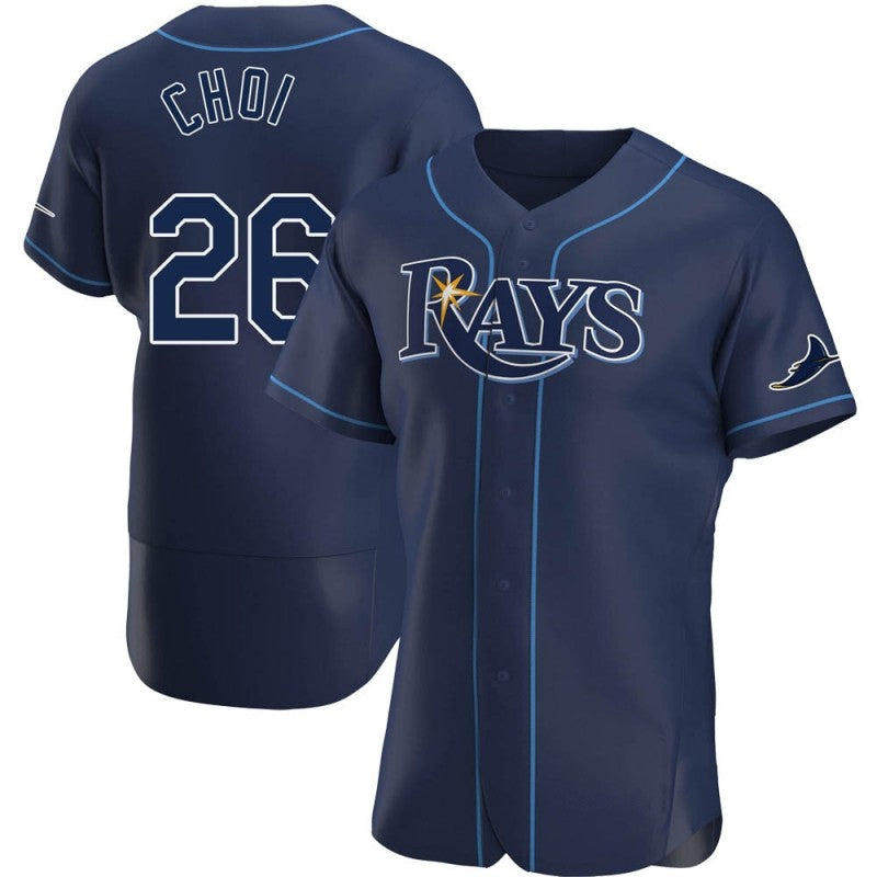 Tampa Bay Rays #26 Ji-Man Choi Navy MWATKINS Alternate Jersey