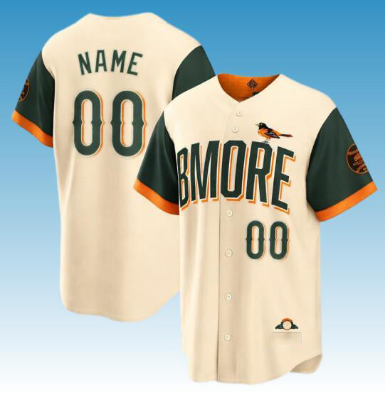 Custom Baltimore Orioles Natural MWATKINS 2026 City Connect Stadium Stitched Jersey
