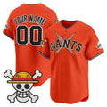 Custom San Francisco Giants x One Piece Orange MWATKINS Vapor Premier Limited Jersey - Stitched