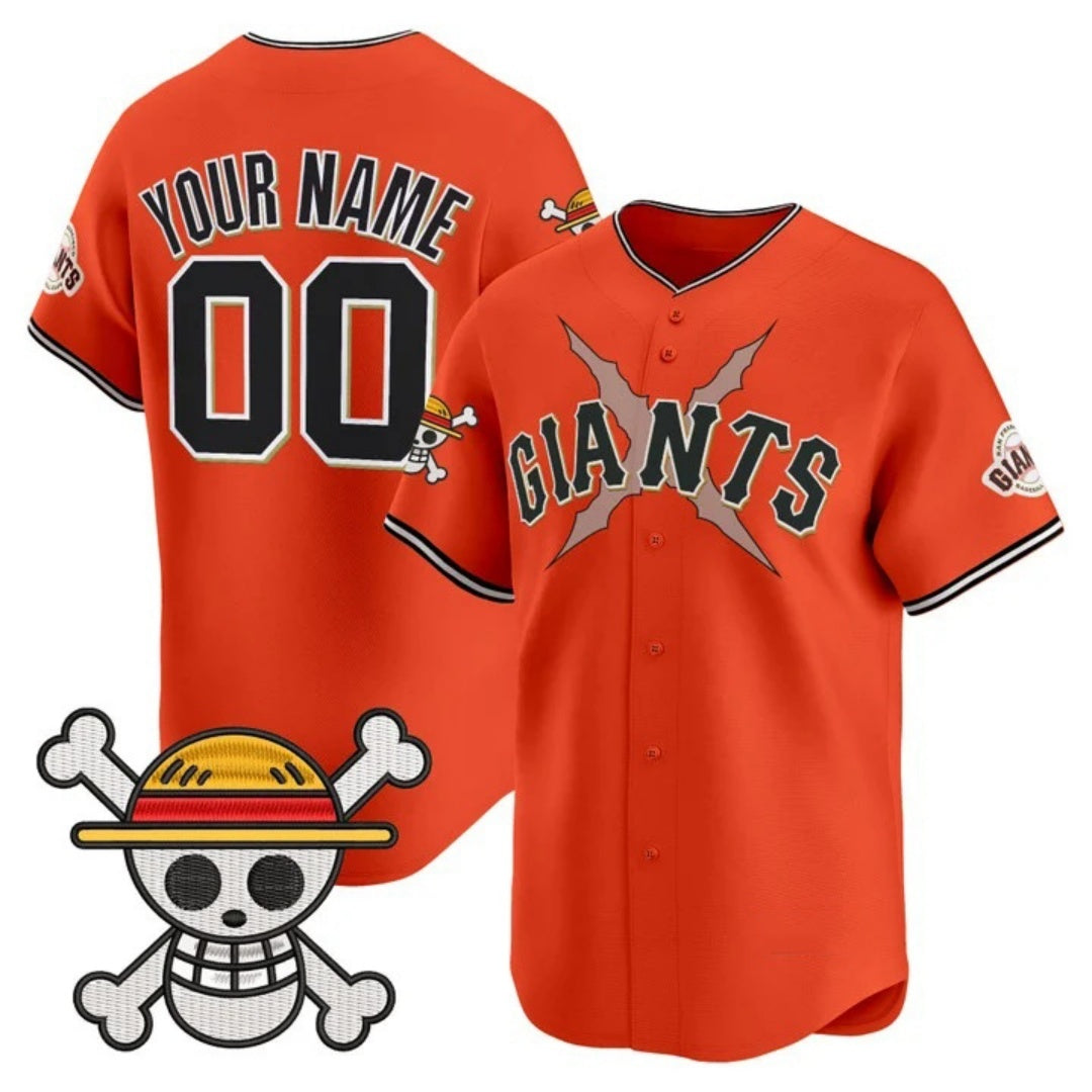 Custom San Francisco Giants x One Piece Orange MWATKINS Vapor Premier Limited Jersey - Stitched