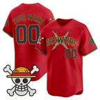 Custom Milwaukee Brewers x One Piece Red MWATKINS Vapor Premier Limited Jersey - Stitched