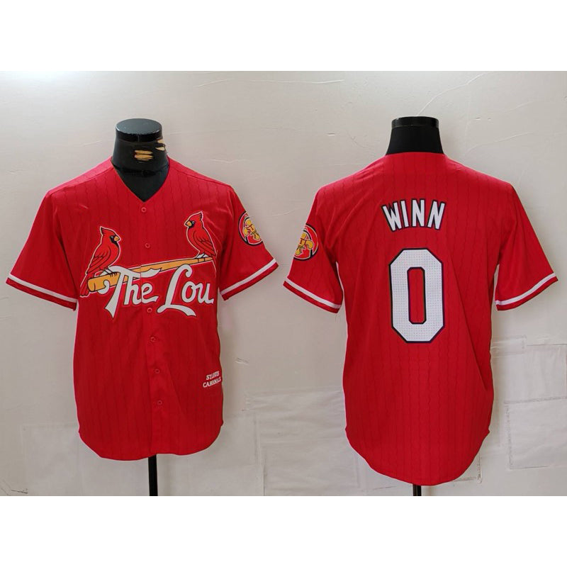 St. Louis Cardinals #0 Masyn Winn Red MWATKINS 2024 City Connect Limited Stitched Jersey
