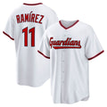 Cleveland Guardians #11 Jos¨¦ Ram¨ªrez White MWATKINS Home Replica Jersey
