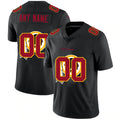 Custom W.Redskins Black MWATKINS Team Logo Dual Overlap Limited Jersey