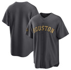 Houston Astros Blank Charcoal MWATKINS 2022 All-Star Cool Base Stitched Jersey