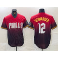 Philadelphia Phillies #12 Kyle Schwarber Red MWATKINS 2024 City Cool Base Jersey