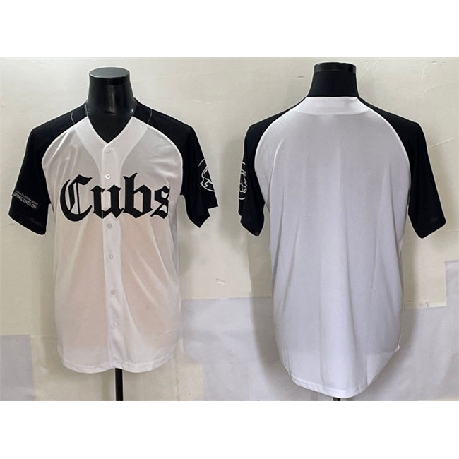 Chicago Cubs Blank White Black MWATKINS 'Gothic North Side Edition' Vapor Premier Limited Stitched Jersey