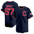 Cleveland Guardians #57 Shane Bieber Navy MWATKINS 2025 Alternate Limited Stitched Jersey