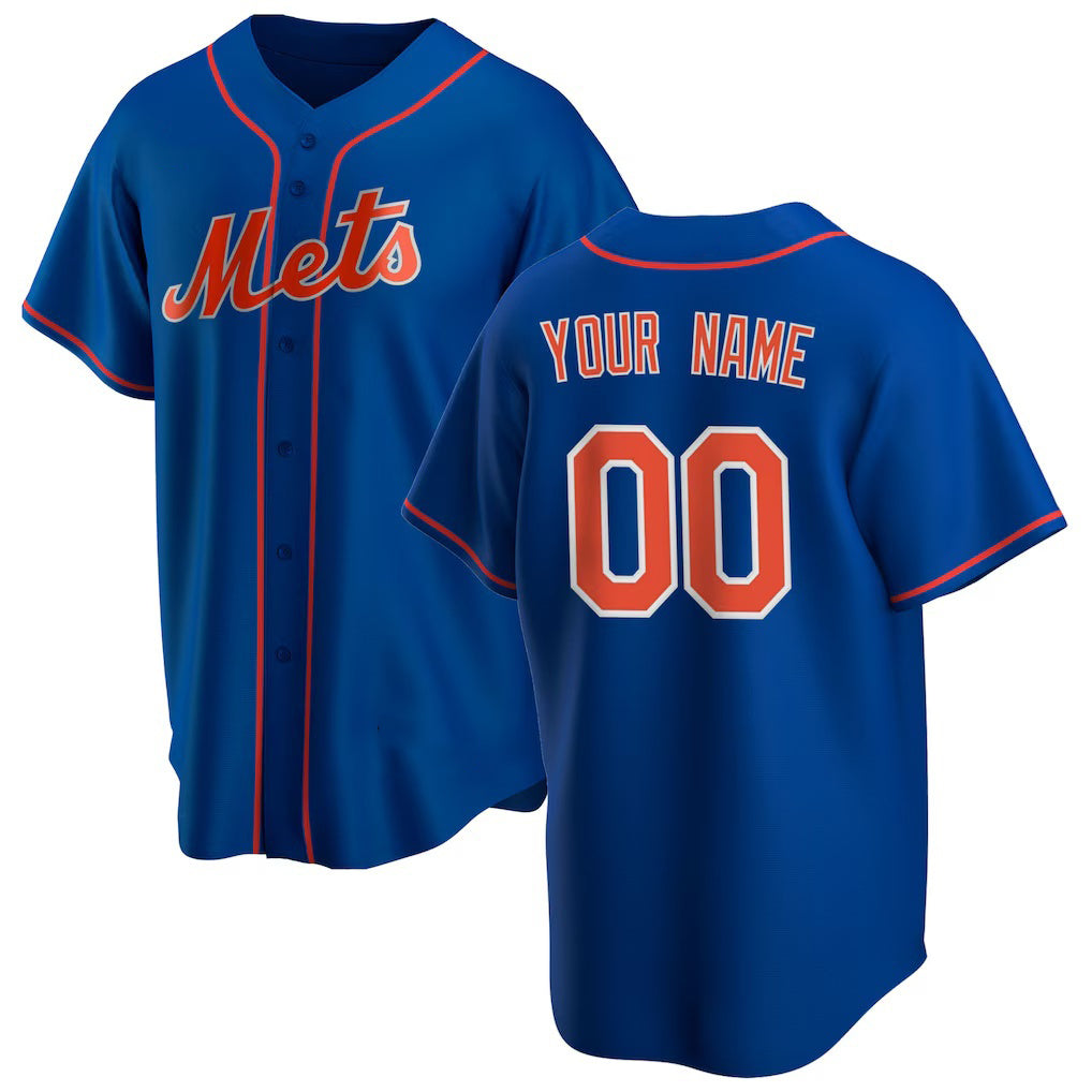 Custom New York Mets Royal MWATKINS Alternate Replica Pick-A-Player Jersey