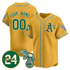 Custom Oakland Athletics Gold MWATKINS Jersey - Personalized