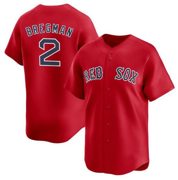 Boston Red Sox #2 Alex Bregman Red MWATKINS 2024 Alternate Limited Stitched Jersey