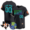 Custom Houston Astros Cactus Jack Astro World Vapor Premier Limited Jersey ¨C Black MWATKINS